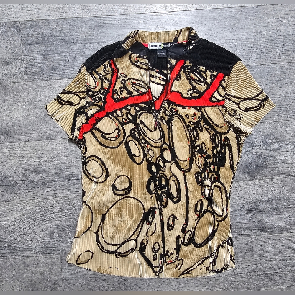 Jamie Sadock Zip Neck Shirt